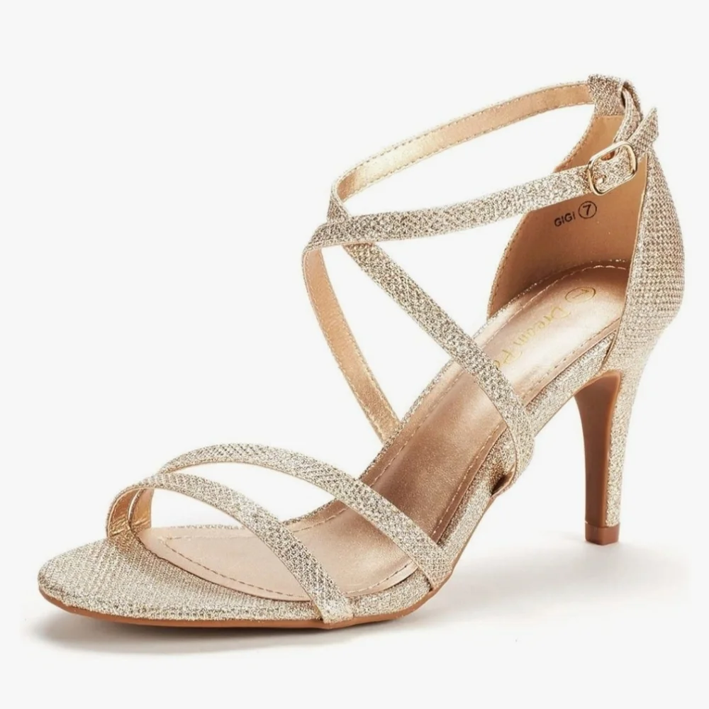 Sparkle gold pumps - Picture 2 of 4